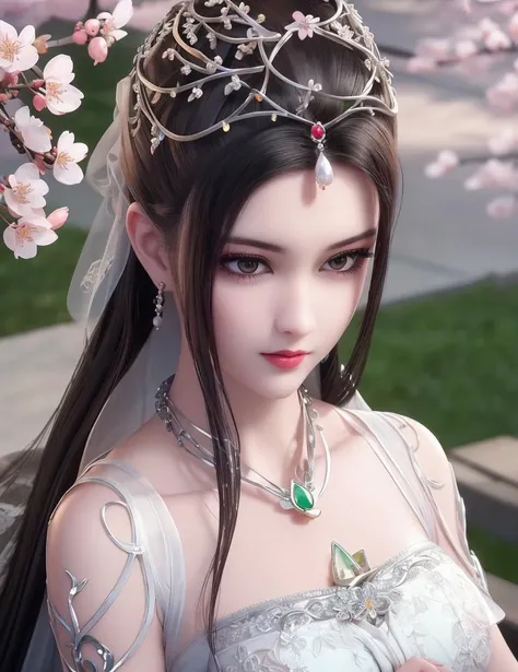 ultra realistic 8k cg, picture-perfect face, flawless, clean, masterpiece, professional artwork, famous artwork, cinematic lighting, cinematic bloom, perfect face, beautiful face, fantasy, dreamlike, unreal, science fiction, lace, lace trim, lace-trimmed legwear, (rich:1.4), prestige, luxury, jewelry, diamond, gold, pearl, gem, sapphire, ruby, emerald, intricate detail, delicate pattern, charming, alluring, seductive, erotic, enchanting, hair ornament, necklace, earrings, bracelet, armlet,halo
((,1girl, pov,)) , ((((1girl, solo, ,cherry blossoms,outdoors, ))))<lora:DA_LinQingZhu:0.6>