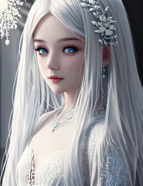 ultra realistic 8k cg, flawless, clean, masterpiece, professional artwork, famous artwork, cinematic lighting, cinematic bloom, perfect face, beautiful face, fantasy, dreamlike, unreal, science fiction, lace, lace trim, lace-trimmed legwear, luxury, jewelry, diamond, gold, pearl, gem, sapphire, ruby, emerald, intricate detail, delicate pattern, charming, alluring, seductive, erotic, enchanting, hair ornament, necklace, earrings, bracelet, armlet,halo,autumn,
((,1girl, pov,best quality, )) , ((((1girl, solo,outdoors, large breasts,upper body, looking at viewer, ))))
<lora:DA_WhiteHairBlueEye:1>