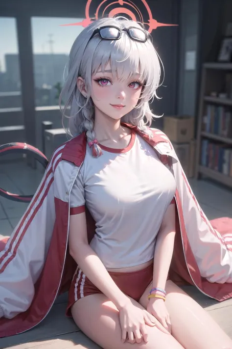 (highly detailed:1.3),
1girl, solo, light smile,
<lora:wrenchs_ba_haruna-10:1>, ba_haruna_track, jacket,
Ultra-detail, (highres:1.1), best quality, (masterpiece:1.3), cinematic lighting,