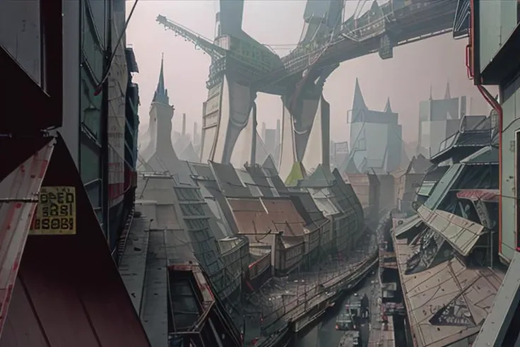 national geographic, futuristic Prague, smog, tech, dystopic <lora:NEOTOKIO_V0.01:0.9>