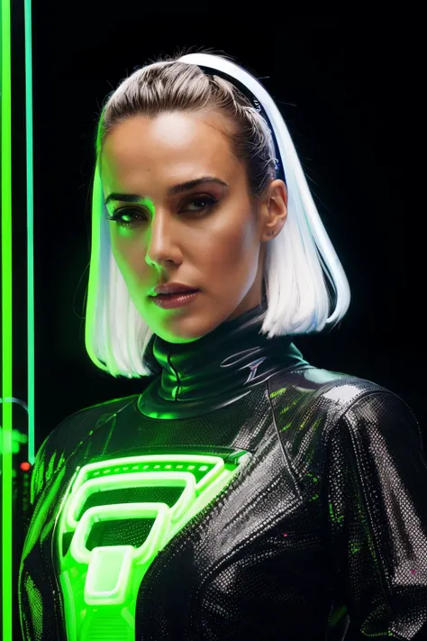 cjp in cyber neon lighting, futurism, intricate futuristic jewelry accessories, cyberpunk glossy white latex turtleneck, hyper photorealistic, crispy quality, digital photography, trending in artstation, trending in pinterest, cinematic, 4 k ultra hd, art by pascal blanche, art by greg rutkowski, <lora:CJPerry-RealVision-V1.0:1>