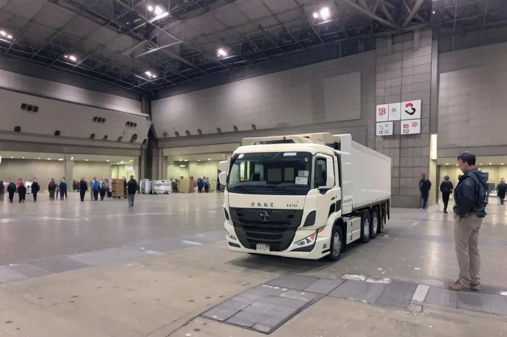 best quality, ultra-detailed, illustration,
tokyobigsight, EASTHALL, scenery, indoors, people, real world location, truck
<lora:tokyobigsight_EASTHALL_indoors_SD15_V3:1>