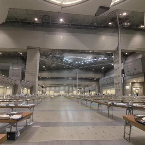 best quality, ultra-detailed, illustration,
zenjitsusetsuei, scenery, indoors, chair, ceiling light, table, light, window
<lora:tokyobigsight_EASTHALL_indoors_SD15_V3:1>