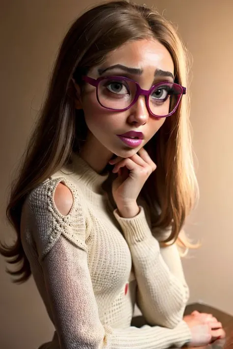 photography, bokeh, highres, ultra detailed, intricate details, absurdres, masterpiece, full body shot, BREAK 1girl, beautifully detailed woman, beautifully detailed mouth, extremely detailed eyes and face, beautiful detailed eyes, matte eyeshadow, eyelashes, eyeliner, ultra glossy lipstick, (pouty lips:1.3), makeup, blush, BREAK detailed background, BREAK hlcivil, glasses, <lora:HoneyLemonV2:1>, BREAK