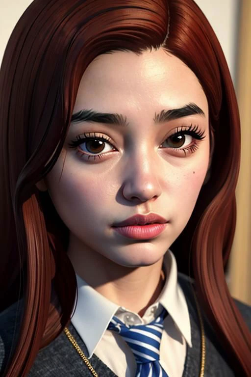 (masterpiece, high quality, best quality, highres, detailed:1.4), medium shot, TulipKarasu, solo, beautifully detailed woman, beautifully detailed mouth, extremely detailed eyes and face, beautiful detailed eyes, (pouty lips:1.3), makeup, detailed background