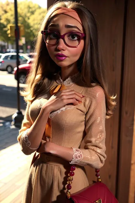 photography, bokeh, highres, ultra detailed, intricate details, absurdres, masterpiece, full body shot, BREAK
1girl, beautifully detailed woman, beautifully detailed mouth, extremely detailed eyes and face, beautiful detailed eyes, matte eyeshadow, eyelashes, eyeliner, ultra glossy lipstick, (pouty lips:1.3), makeup, blush, BREAK
detailed background, BREAK
Honey Lemon, glasses, <lora:HoneyLemon_v2:1>, BREAK