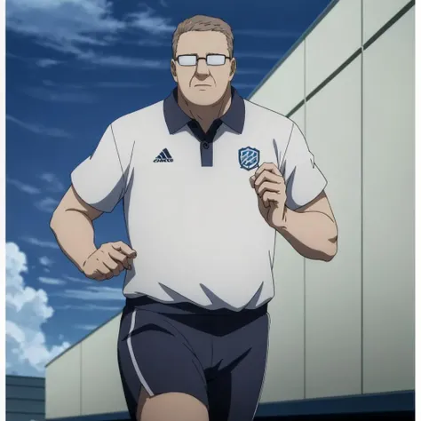 masterpiece,high quality,ultra high definition,
<lora:GeorgeBlack001:0.7>,
GeorgeBlack,1middleagedman,
(opaque glasses:1.2),
sportswear,running,gain weight,