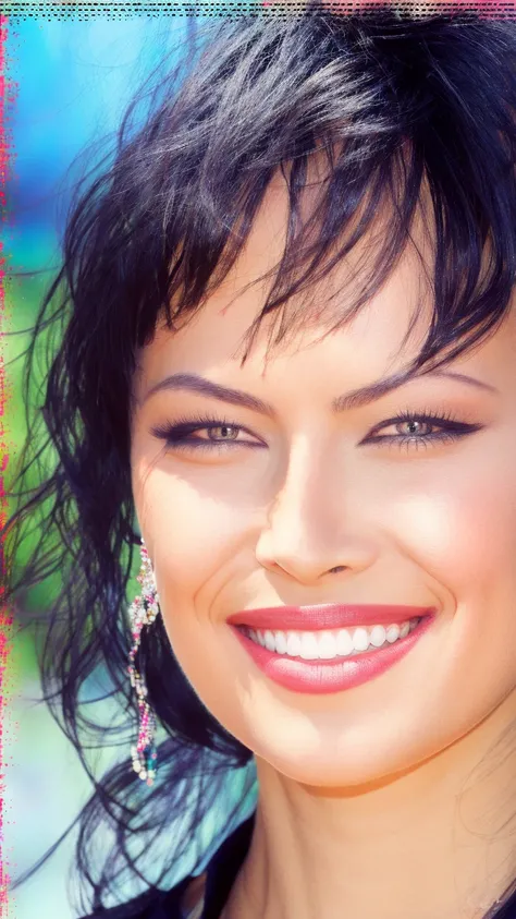 (best quality:1.3), (masterpiece:1.2), (detailed:1.1), (photorealistic:1.3), quiron_TaniaRussof_vHard, blue eyes, black hair, smile, <lora:quiron_TaniaRussof_vHard:0.9>