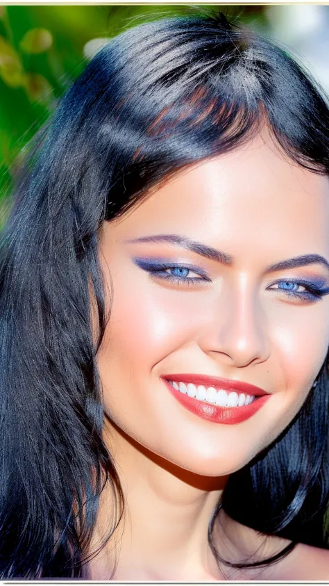 (best quality:1.3), (masterpiece:1.2),  (detailed:1.1), (photorealistic:1.3), (quiron_TaniaRussof_vHard:1.2), blue eyes, black hair, smile, <lora:quiron_TaniaRussof_vHard:0.9>