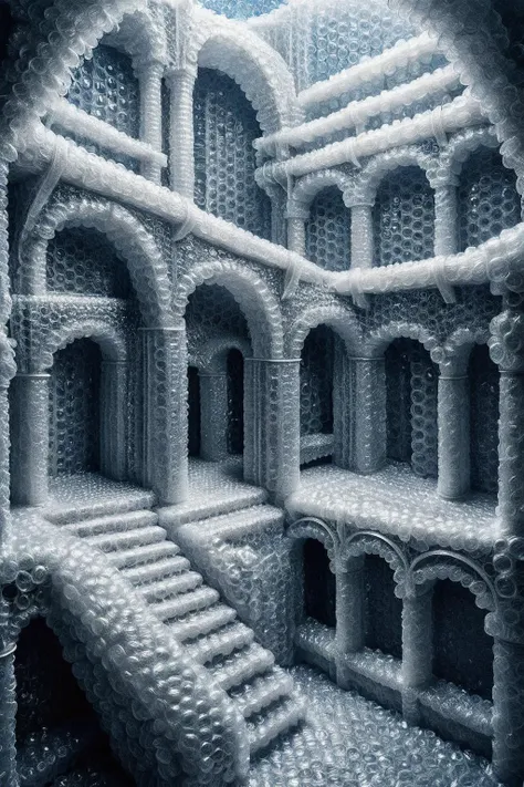 ral-bubblewrap,<lora:ral-bubblewrap:1>,art by escher,<lora:Escher_SDXL:1>,
8k,highly detailed,a amazing,whimsical fantasy vertical arcology outside of the multiverse,masterpiece,