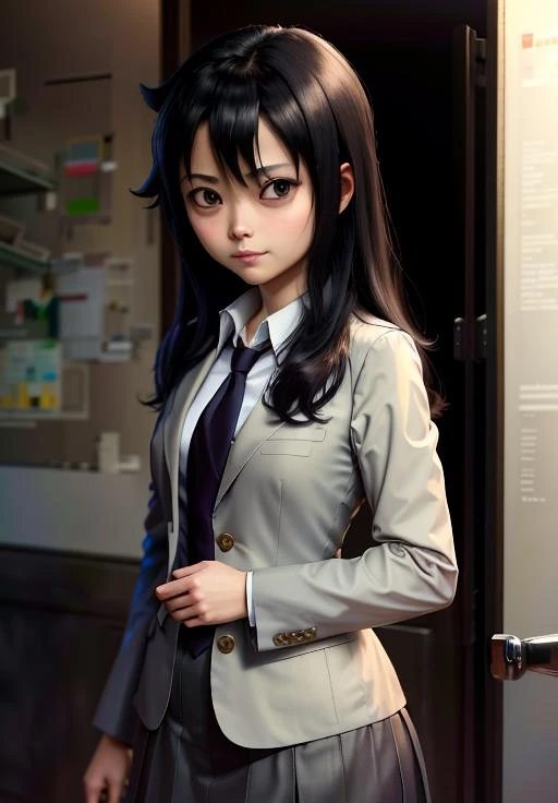 <lora:Kuroki_Tomoko:0.8>, Kuroki_Tomoko, smirk,, (masterpiece, best quality, absurdres, detailed, ultra-detailed:1.3), (highly detailed, high quality:1.3)