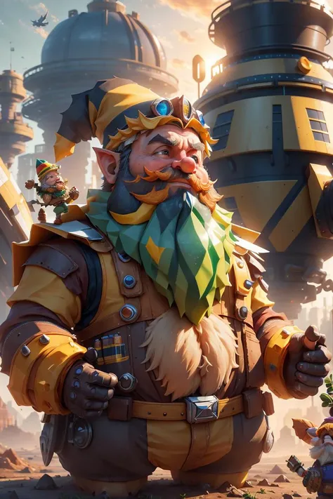 Best quality, masterpiece, ultra high res, (photorealistic:1.4), constructionyardai,
enchanting, Darling, tiny gnomes with colorful hats and bushy beards, with a sunrise in the background, fantasy creature, <lora:ConstructionyardAI:0.9>