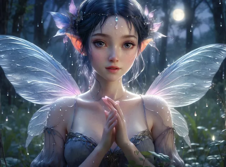 (masterpiece, best quality, ultra realist:1.8, perfect hands)
Enchanting close-up of a faerie, her diaphanous wings catching the twilight, dewdrops glistening on her freckled cheeks, 8k resolution, set against the dreamy backdrop of a moonlit glade, capturing the essence of magical realms
(focus on), color Ink wash painting,
<lora:sdxL_offset:1> <lora:DetailedEyes_xl_V2:1>