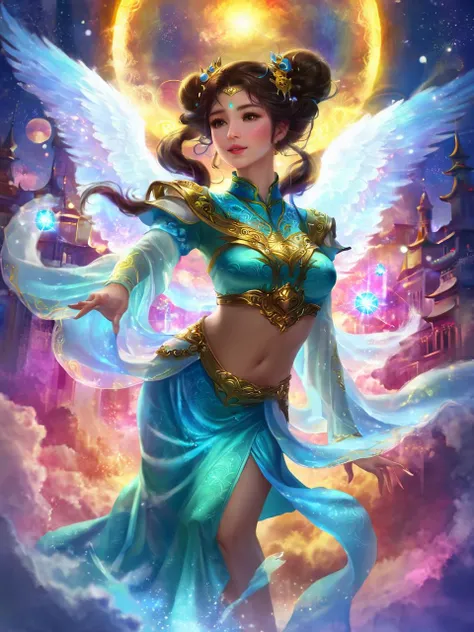 ethereal fantasy concept art of masterpiece,8k,highly detailed,bokeh,breathtaking background chinese city,(1girl flying in the sky:1.8),gugong,palace,big moon,(dynamic pose:1.5),
(loose hair:1.5),(huge breasts:1.2),
cumulonimbus,(rainbow:1.2),(looking at viewer:1.1),sweat body,<lora:neg4all_bdsqlsz_xl_V7:1.5>,(sailor moon bikini uniform:1.6),<lora:gugong:0.8>,(vortex:1.3), . magnificent, celestial, ethereal, painterly, epic, majestic, magical, fantasy art, cover art, dreamy