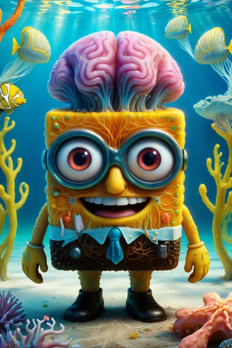 amazing quality, masterpiece, best quality, hyper detailed, ultra detailed, UHD, depth of field,
give SquarePants a ral-braynclz, undersea life,
<lora:ral-braynclz-sdxl:0.75>,
<lora:add-detail-xl:0.8>,
<lora:EnvyBetterHiresFixXL01:0.8>,