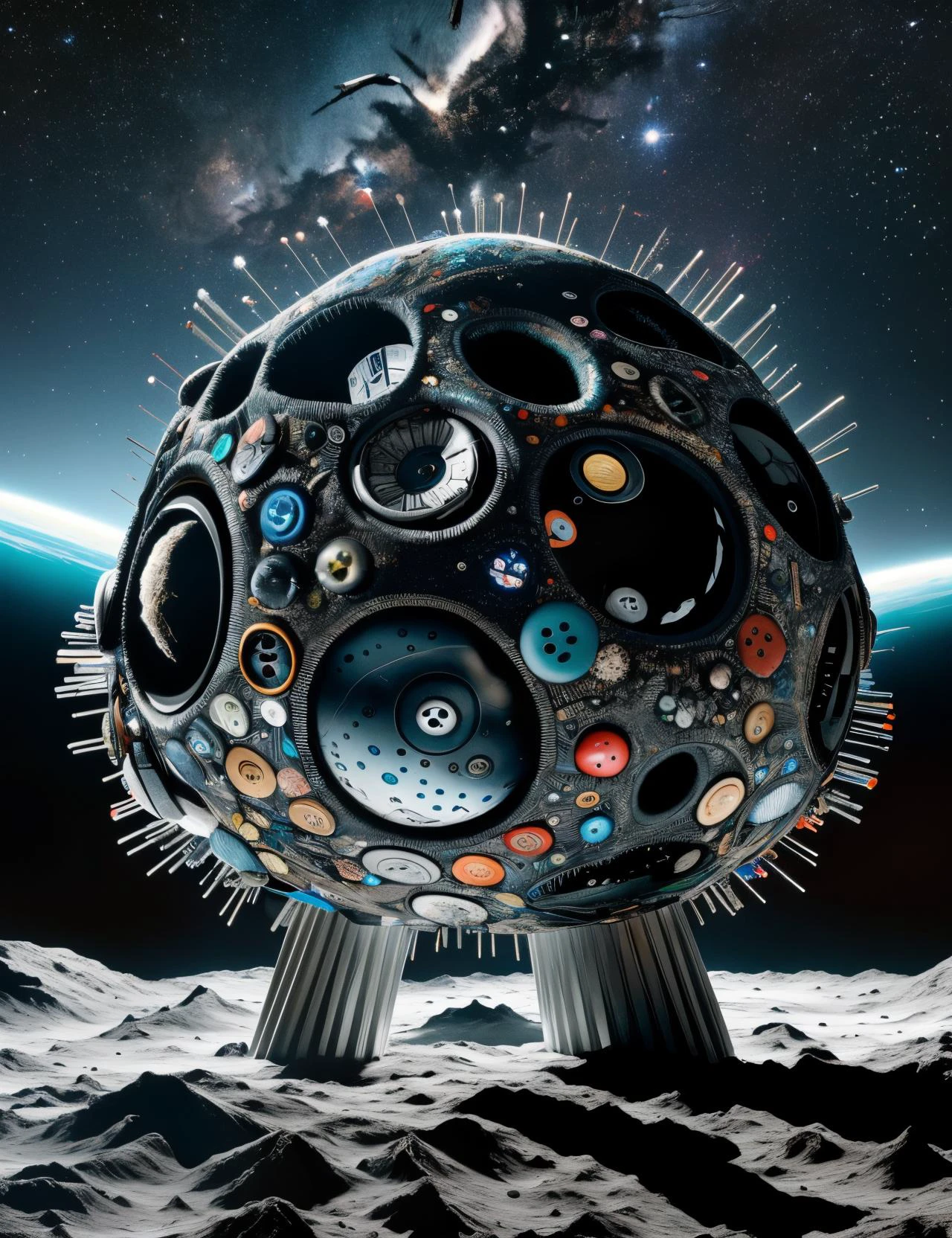 hyper detailed masterpiece, dynamic, awesome quality,DonMN33dl3P1ll0w space debris, interstellar, zenithal hour angle, meteor shower <lora:DonMN33dl3P1ll0w-000008:0.8>
