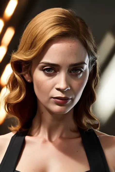 closeup photo of (CR-EmilyBlunt-frankyfrank2k:0.95) as a young woman, (oiled shiny skin:1.0), (tilted angle shot:1.0), tilted head pose,
8k uhd, high quality,
