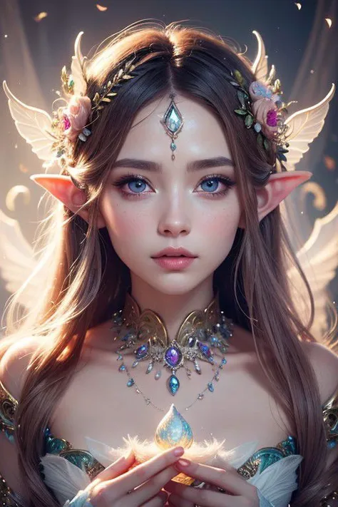 (Best quality, 4k, High-resolution, Masterpiece:1.2), Ultra-detailed, Realistic, Radiant lighting, Epoch Elves, Portraits, Fantastical colors, Fine art, Ethereal beings, Dreamlike, Whimsical creatures, Detailed facial features, Glowing eyes, Elven beauties, Ethereal glow, Mythical creatures, Harmonious composition, Dazzling colors, Stunning visual effects, Otherworldly appearance, Mesmerizing artistry,