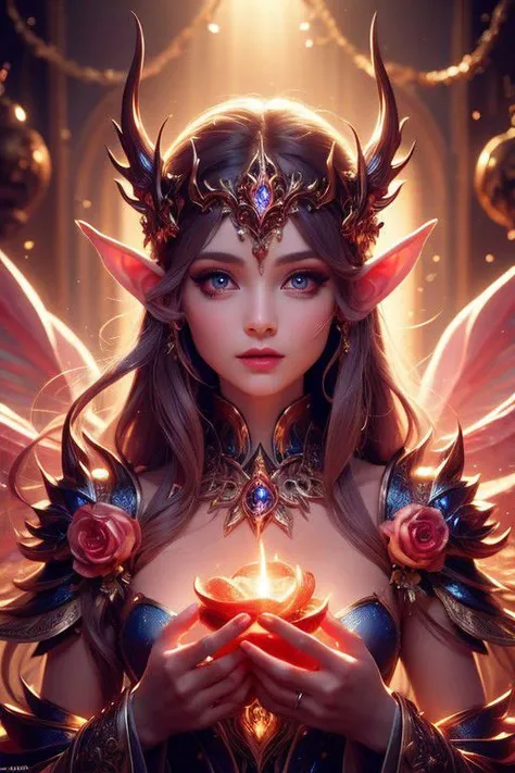 (Best quality, 4k, High-resolution, Masterpiece:1.2), Ultra-detailed, Realistic, Radiant lighting, Epoch Elves, Portraits, Fantastical colors, Fine art, Ethereal beings, Dreamlike, Whimsical creatures, Detailed facial features, Glowing eyes, Elven beauties, Ethereal glow, Mythical creatures, Harmonious composition, Dazzling colors, Stunning visual effects, Otherworldly appearance, Mesmerizing artistry,