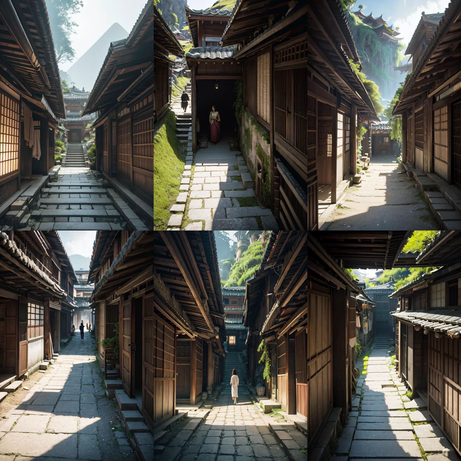 (otherworldly, otherworldly atmosphere, otherworldly appearance), highly insanely detailed, masterpiece, top quality, best quality, highres, 4k, 8k, RAW photo, Caribbean, egyptian,
depth of field, focused, foreshortening,
(dark tunnel, flower field, flower filed, china street:0.9),
(long_hair, long hair), collar, earrings, (Latina:0.5),
(Adult, jav, half naked, nsfw:0.8),
<lora:hitozato-wasabiya:1>, hitozato, outdoors, landscape, wall, temple gate, temple, no human, from above, mountains, cliffs, stairs, pine tree,
(air bed, indian slums:1.2), Air Mattress,
(smiling at viewer), (fantasy world)