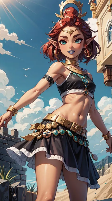 2 characters, ((1 man, male, masculine)), Mexican, black hair, brown eyes, determined gaze, intimidating gaze, full body, brown skin, full body, athletic, Includes embroidered jacket, detailed white shirt, bowtie, pants fitted at the waist and legs, decorated leather boots, and an ornate belt. Each piece has a specific purpose and together they create an elegant outfit that reflects Charro history and tradition. girdle on the abdomen and hips, knuckles on the hands, defiant pose, , mexico, teotihuacan, highly detailed ,) ( whith 1 woman, Mexican, beautiful, long black hair, brown eyes, determined gaze, seductive gaze, brown skin, full body, medium breasts, dark nipples,(( bare breasts, chest out, topless, braless, bare breasts, chest out , covered shoulders, bare breasts)), hanging breasts, covered shoulders, by zarape, traditional Mexican pink skirt, flower print, fabric sash on abdomen and hip, red color, closed huaraches, bracelets, earrings, necklaces, gold, pose dynamic, highly detailed, , blue sky, Mexico)