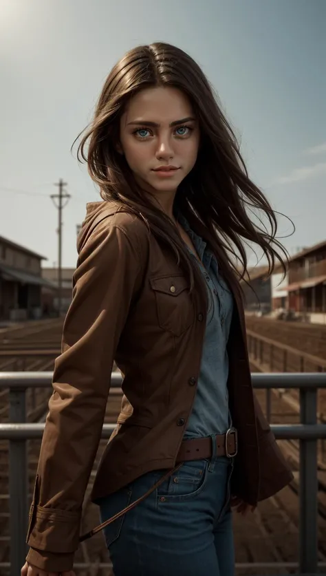 masterpiece, best quality, a dramatic and expressive cowboy shot of a woman, capturing her intensity and charisma in a contemporary style, <lora:epiCRealismHelper:1> <lora:add_detail:0.5>, <lora:age_slider_v20:-2>
