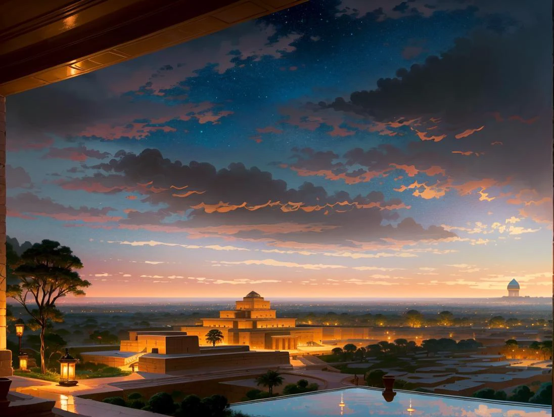 temple complex, palace complex, monumental architecture, vivid colors, anime, starry night sky, megapolis, Style-Glass,
(uploaded and trending on imgur, pixiv, furaffinity, pinterest, e621, inkbunny, tumblr, deviantart, artstation, ),
(in the style of and art by midjourney, greg rutkowski, raphael, Frank Lloyd Wright, James Gurney, Thomas Kinkade, ), art deco,
<lora:SumerianArchitecture-10:0.8> sumerian,