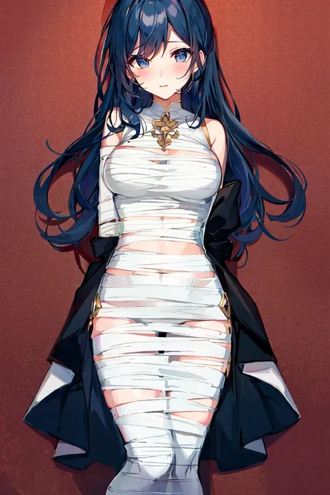 masterpiece,
solo,1girl, <lora:MummificationV1:0.74> ,bound,bandages