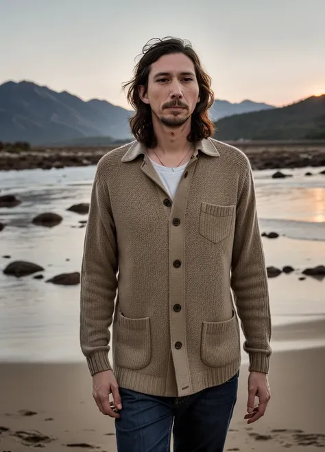 photo of adamdriver-ti , natural lighting, by Peter Lindbergh