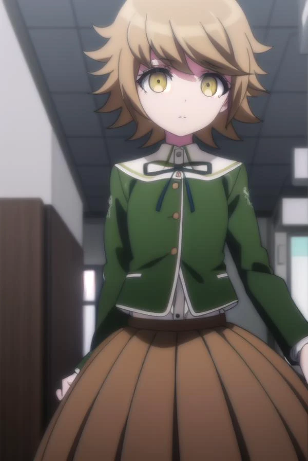 chihirofujisaki, <lora:chihiro fujisaki s1-lora-nochekaiser:1>,
chihiro fujisaki, short hair, bangs, brown hair, (brown eyes:1.3), male focus, otoko no ko,
BREAK skirt, shirt, long sleeves, ribbon, school uniform, jacket, pleated skirt, black ribbon, neck ribbon, brown skirt, green jacket,
BREAK outdoors, classroom,
BREAK looking at viewer, (cowboy shot:1.5),
BREAK <lyco:GoodHands-beta2:1>, (masterpiece:1.2), best quality, high resolution, unity 8k wallpaper, (illustration:0.8), (beautiful detailed eyes:1.6), extremely detailed face, perfect lighting, extremely detailed CG, (perfect hands, perfect anatomy),
