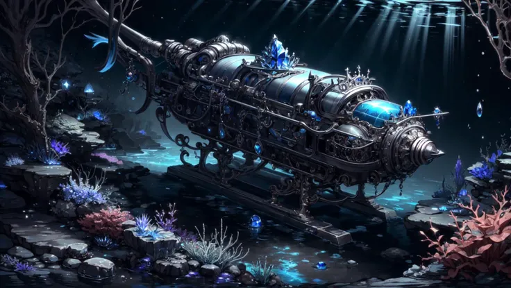 <lora:SilverSapphireAI:.9> SilverSapphireAI underwater laboratory