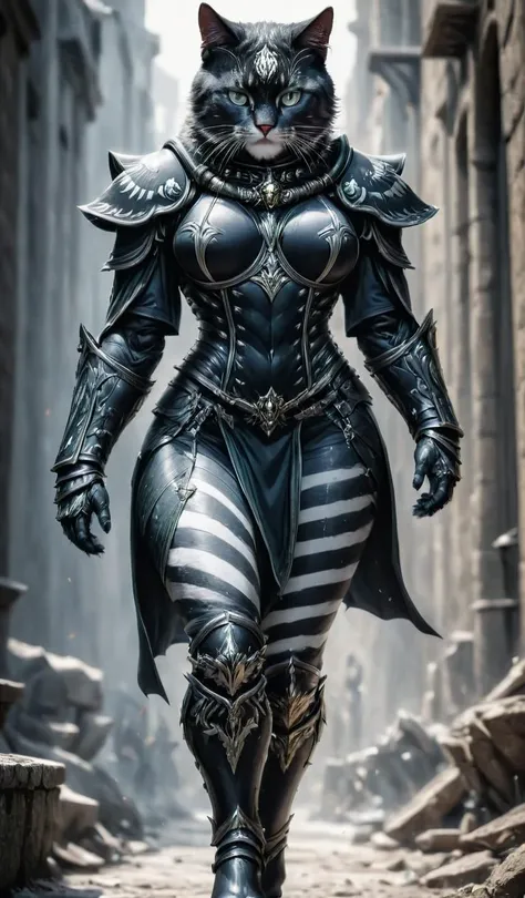 <lora:XL_lora_offset_02:0.2> <lora:FaeTastic2:1> <lora:add-detail-xl:1> <lora:adepta_sororitas_xl_v1:1> <lora:anthro_muscular-000009:1>
muscular anthropomorphic female black and white cat in adepta sororitas armor
lone leg up pose,
