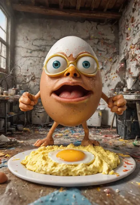 <lora:md2034:0.5> , paint splatter,
poster_\(medium\) , The scrambled-egg brigade!, Never fear, the scrambled-egg brigade is on the scene to save the day!, emblem, epic action scene, complex and detailed background scene, symmetry, full length photograph, (masterpiece:1.3), (best_quality:1.3), (ultra_detailed:1.3), 8k, extremely_clear, surrealism, (ultrarealistic:1.3), insane details, intricate details, hyperdetailed, ultra detailed, extreme detailed, highest detailed, high_detail, contrasting, beautiful, hdr, photorealistic, highres, ultra_high_res, photography, aesthetic, extremely_delicate, Ellis-RealismBoost