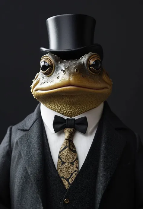 "Dapper Toad", TOAD METAL BREAK dark ink art style,