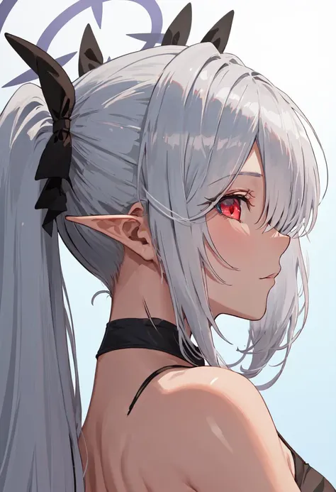 (safe:1.10), best quality, masterpiece, highres, solo, (iori_bluearchive:1.10), profile, from side, upper body, 20 <lora:iori_bluearchive:0.80>