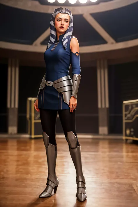 <lyco:GoodHands-beta2:1>,8k,highres,absurdres,masterpiece,best quality,original,extremely detailed CG,extremely detailed wallpaper,perfect lighting,
1girl,solo,blurry_background,looking_at_viewer,standing on the stage,
<lora:Ahsoka_tano_1024_3:0.7>,ahsoka tano,mandalorian armor,fulcrum clothes,late padawan clothes,
