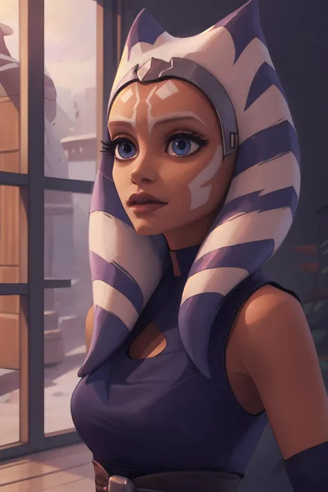 <lora:Ahsoka_tano:0.7> ahsoka tano, young, padawan clothes,