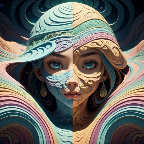 wallpaper, background, scenic landscape, tessellated, topographic style, psychedelic, highly detailed, sharp focus, fractal, <lora:Candyland:1>
