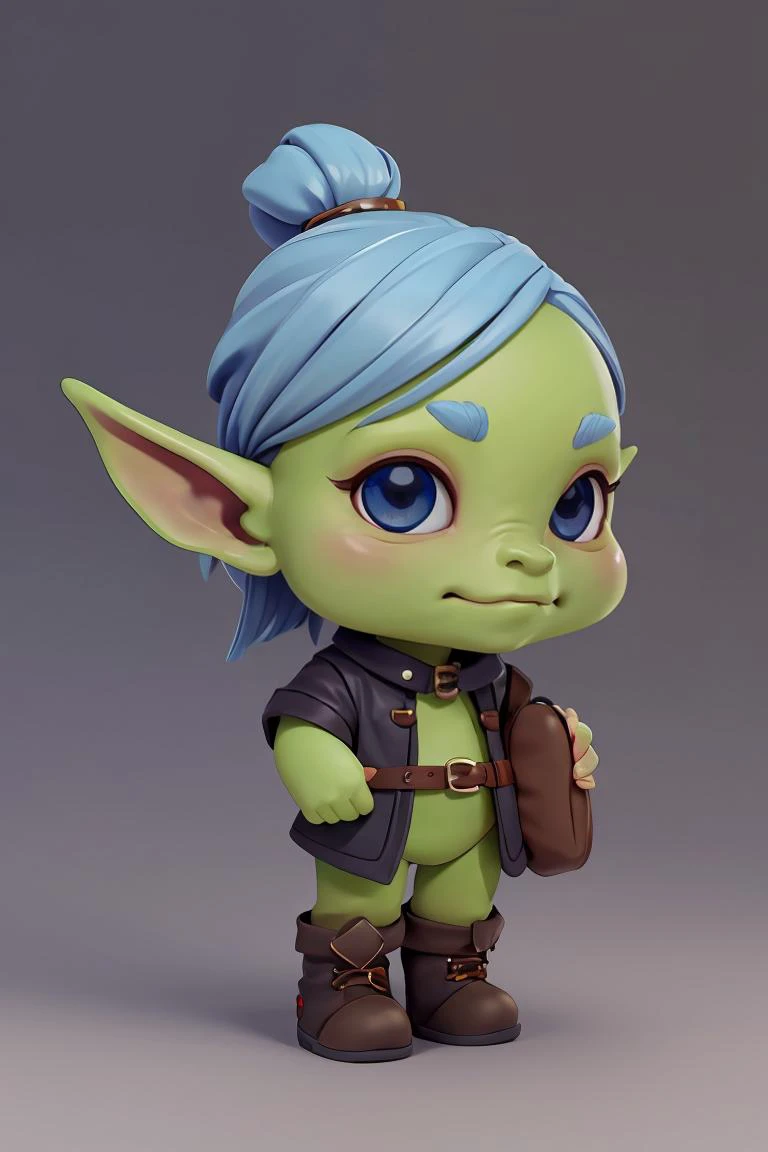 masterpiece, best quality,(Goblin:1.1),solo,cute,blind box, 3d rendering,HD,8K, <lora:dayanmengV2-000010:0.5>,chibi,blue eyes,