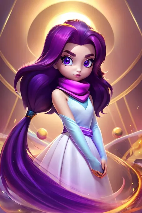 masterpiece, best quality, illustration,zoe,zuoyi, 1girl,long hair,very long hair,blue and purple eyes,orange hair, (pink and purple hair:0.9),(multicolored hair:0.7), forehead, scarf,<lora:çå­ç³»åââäºé¡¶ä¹å¼å°å°è±éè®¾è®¡:0.8>