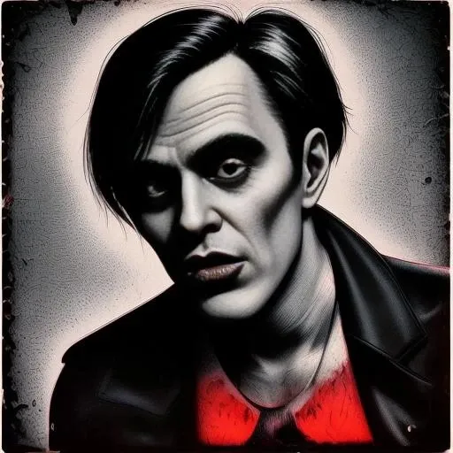 <lora:lcm-lora-sdv1-5:1> <lora:ec comic:1> ec, pulp vintage style, a vampire portrait, sharpen edges, 4k,8k,hd,grain