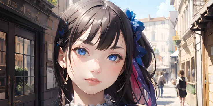 absurdres, highres, ultra detailed, (1girl:1.3), impressionism