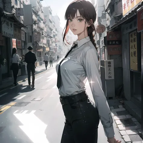 sharp focus, 8k high definition, 3d face, beautiful girl, pretty, perspective, Master Composition, inematic, roughness, post-processing, soft shadows, realistic shadows, ambient occlusion, ray-tracing, subsurface scattering, photon mapping, physically-based rendering, octane rendering, unreal engine 5, ue5 rendering, Adobe After FX, dslr, RTX, Best character details, radiosity, sharp, RAW photo, ((photographed on a Sony Alpha 7 IV Full-frame Mirrorless Camera, 85mm f/1.4 lens,ISO 200, 1/160s, HDR, 8k, cinestill 800, 8mm film grain, cinematic film still, fashion photography award-winner, professional photograph, film-like, Kodak Portra 400, )), caustics, Broad lighting, diffuse lighting, rim lighting, two tone light, (crowd of people background:1.4), white shirt, long sleeves