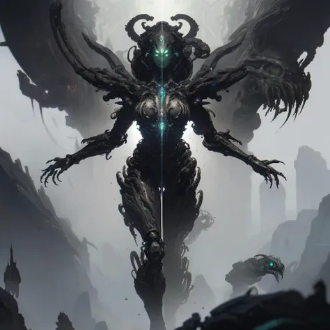 milf, Mechanical Ascension Mechanical Annihilation, D&D, concept art, artstation, March, digital painting, highly detailed, 8k, concept art, sharp focus, illustration, universal, artstation, advanced digital technology, epic, 4k, painting by Greg Rutkowski and Alphonse Mucha invasive alien designs, black moldy, dark background, dividing units, mass introduction, mass gain, volumetric volume, post-processing, poorly ragged, embarrassing, embarrassing