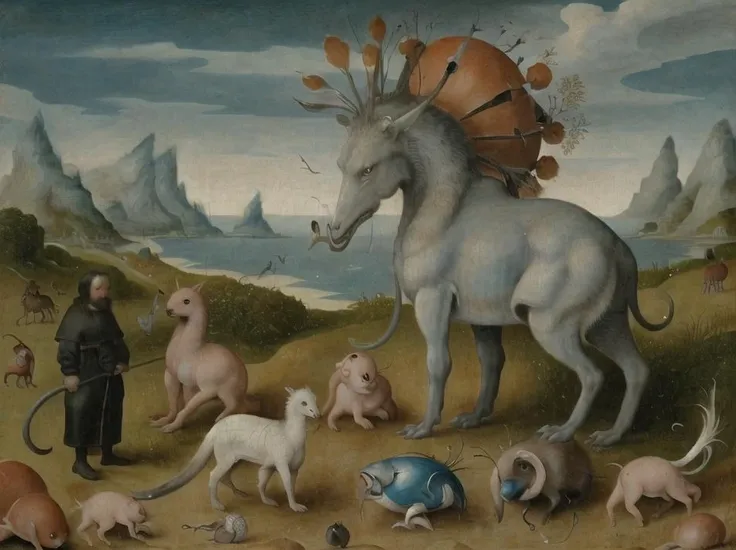 <lora:Early_Netherlandish_artstyle-10:1>, Netherlandic, animal
