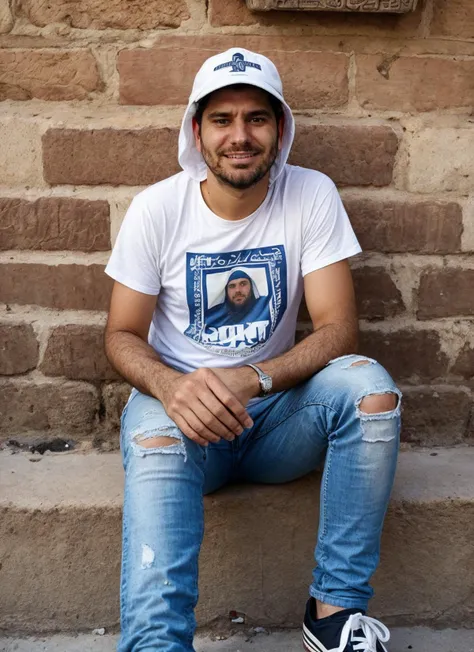 portrait of sks person, in Cairo, at the Citadel of Saladin, Band t-shirt and ripped jeans, by Dorothea Lange, epic character composition,
<lora:locon_perfecteyes_v1_from_v1_64_32:0.25>, perfecteyes
<lora:locon_perfectsmile_v1_from_v1_64_32:0.1>, (perfectsmile:0.7)
<lora:add_detail:0.7>
<lora:locon_ethanklein_v1_from_v1_64_32:1>