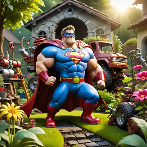 superhero called greasy mechanic man ral-mytfrst epic fantasy garden scenery panoramic mystical feel photograph <lora:add-detail-xl:0.8> <lora:DonMSp3ctr4lXL:0.2> DonMSp3ctr4lXL <lora:LORA_XenoDetailer_v3:0.4> <lora:more_details:0.8>