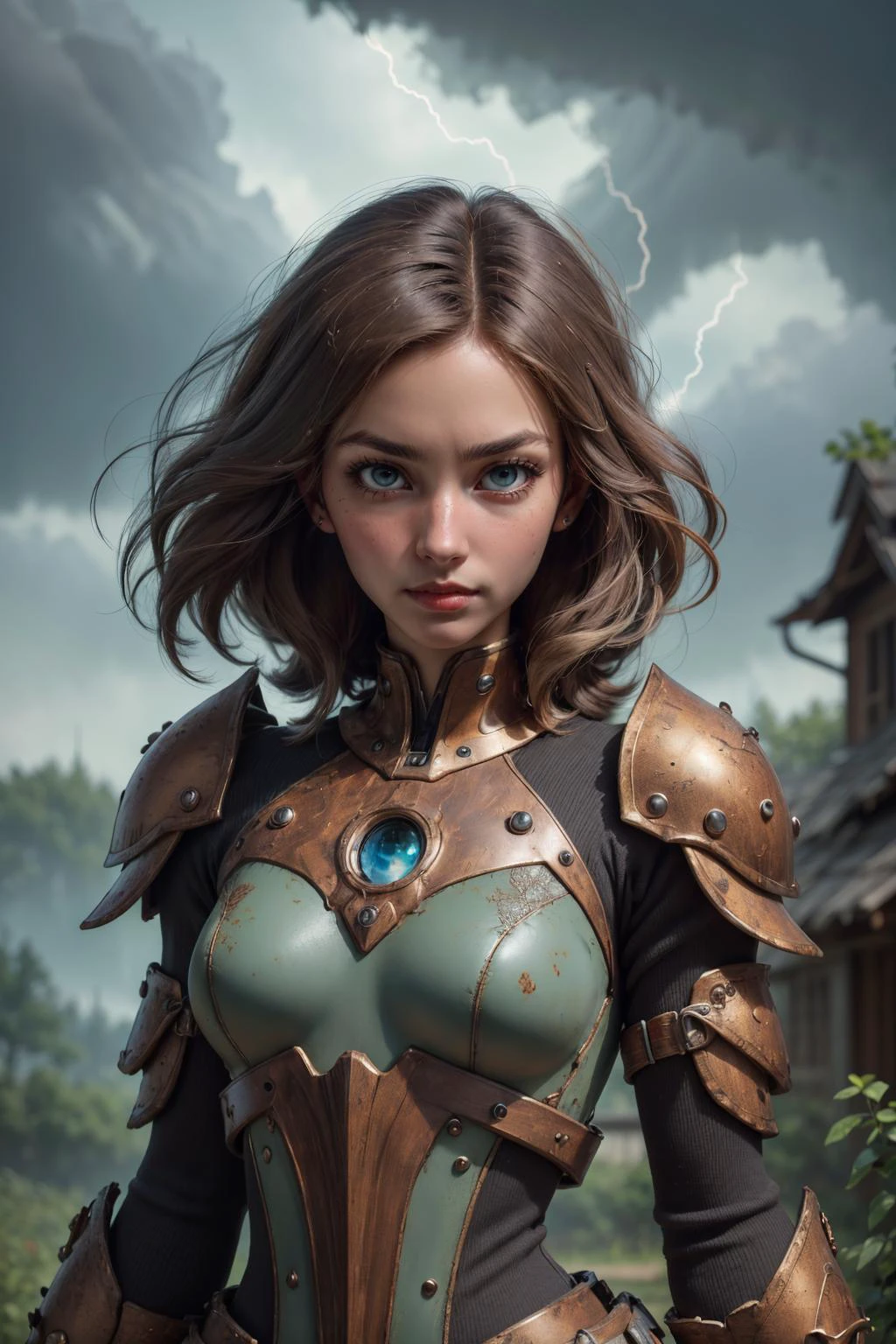 8k uhd, (best quality:1.2), (masterpiece:1.2), very detailed, intricate details, hyper detailed <lora:XenoDetailer:0.5>, <lora:kittew_v0.1:0.8>, <lora:realistic:0.85>,
(1man, muscular adult male:1.2), light blue eyes, blonde hair, textured crop,
(style-swirlmagic:0.8), portrait, solo, (full body:0.6), looking down, detailed background, detailed face, (victorian theme:1.1) glowing eyes, flower-defender, wooden armor, harmony of roots with metal, rusted armor, vigilant, green natural markings on skin, overgrown forest natural branches in background, birds, storm brewing, backlighting, mystical atmosphere,