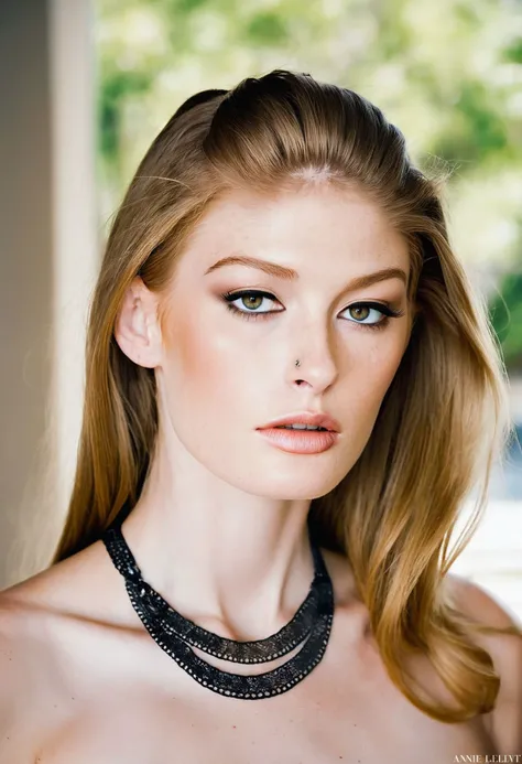 <lora:FayeReagan_SDXL_v1.0:1>
professional beauty photo of an ((FayeReagan woman))
(headshot:1.2) Timeless and refined studio headshot photography of an introspective individual, skillfully captured by the acclaimed photographer, Annie Leibovitz. The upper body shot presents the subject in a serene and contemplative pose, with a serene face and deeply introspective eyes. They are adorned in a Prada Modern Boho White crochet top with lace details, featuring clean lines and muted tones that exude sophistication. air of elegance, while a delicate metal bracelet adds a subtle touch of understated detail. The subject is positioned against a serene landscape backdrop, encompassing tranquil water and minimalist architecture, which enhances the overall serene and tranquil atmosphere of the portrait. This portrait, executed with exceptional attention to detail and inspired by Hiroshi Sugimoto's photography style, showcases ultra-high detail and captures the subject's contemplative essence with a timeless and refined approach (photography by Annie Leibovitz:1.1).