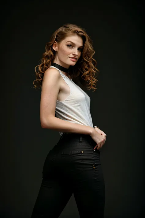 <lora:FayeReagan_1.0-000001:1> FayeReagan
in a (dynamic pose:1.2)
(female in bright studio),Beauty photo, facing viewer,
with (
Zara Cut-out top Cargo pants Sandals Chain choker
:1.2)
(
long curly hair,
:1.3) hairstyle, (head tilt,:1.2)
detailed hair strand, ear, detailed upper torso, detailed eyes, detailed pupils, detailed iris, detailed nose, detailed lips, ears, detailed sideburns, eye reflection, ray tracing, path tracing,
in style of
Richard Avedon Portrait Large-format camera, high-quality lenses Simple backgrounds,
<lora:epiC35mm:1> epiCPhoto, (plunging neckline:-1) grey background, natural lighting, smirk, smile,